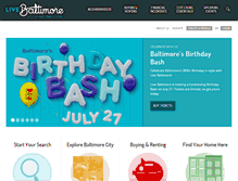 Tablet Screenshot of livebaltimore.com